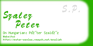 szalez peter business card